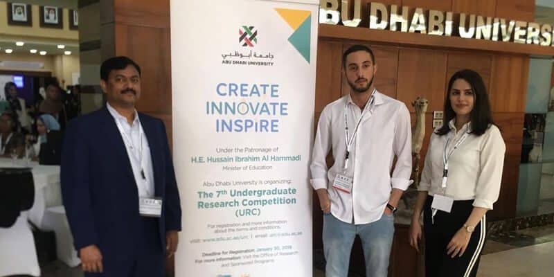 CU Ajman Participates in Abu Dhabi University Research Competition