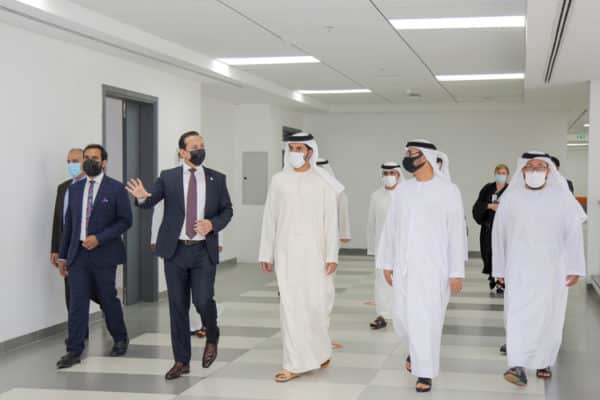 City University Ajman welcomed His Highness Sheikh Rashid bin Humaid Al Nuaimi, Chairman of the Board of Trustees, and His Excellency Eng. Hussain bin Ibrahim Al Hammadi, Minister of Education.